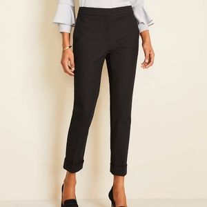 Ann Taylor Black High Waist Ankle Pant